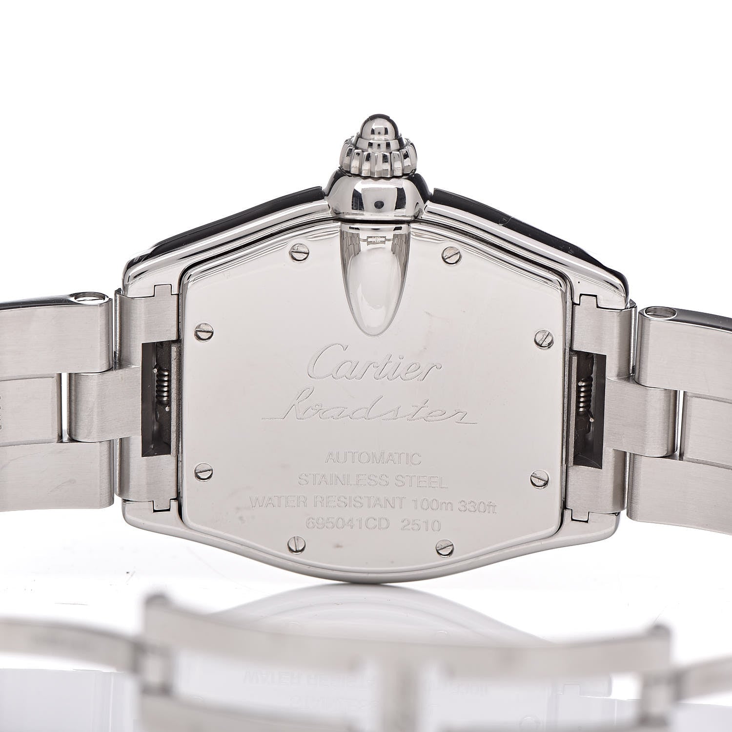 Cartier Stainless Steel 37mm Roadster Automatic Watch Grey 5 of 8