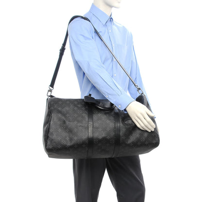 Louis Vuitton Monogram Eclipse Keepall Bandouliere 55 2 of 11