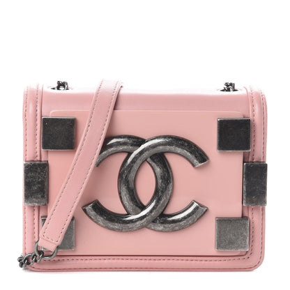 Chanel Lambskin Plexiglass Boy Brick Flap Pink 1 of 8