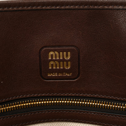 Miu Miu Nappa Large Aventure Bag Briarwood 6 of 9