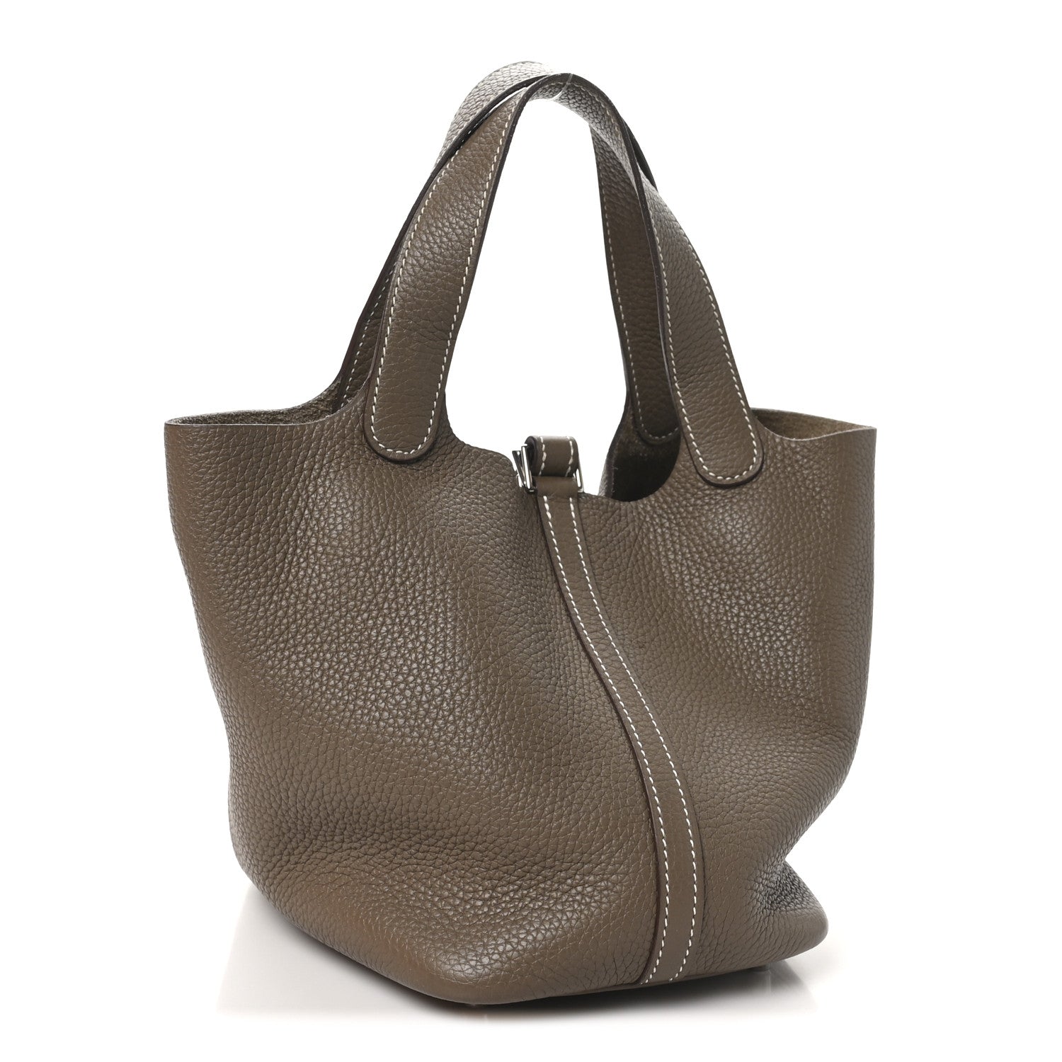 Hermes Taurillon Clemence Picotin Lock 18 PM Etoupe 3 of 13
