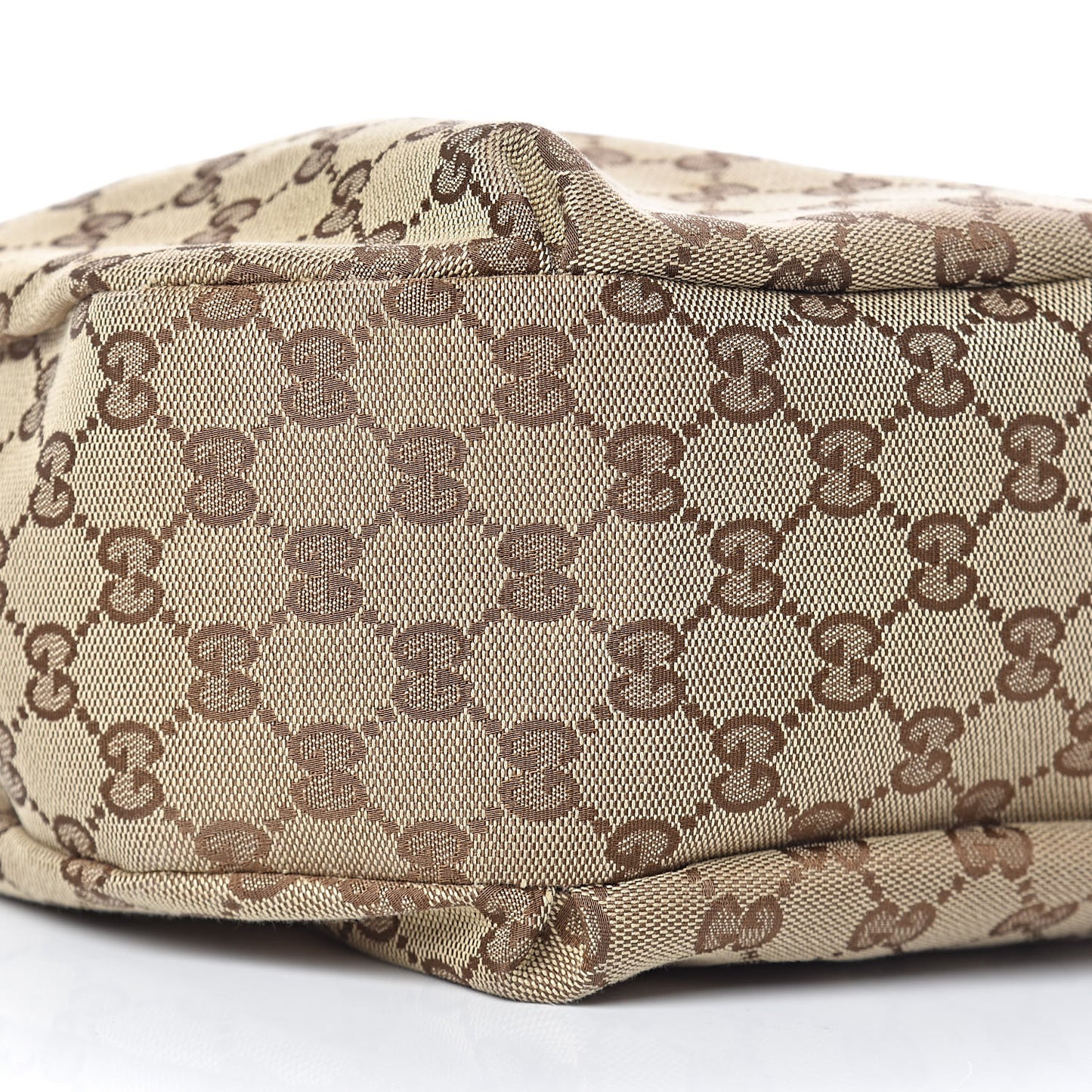Monogram Large New Ladies Web Hobo Dark Brown