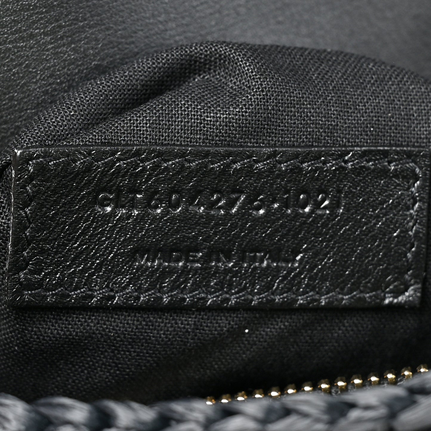 Raffia Monogram Tassel Kate 99 Black
