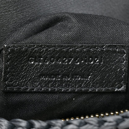 Saint Laurent Raffia Monogram Tassel Kate 99 Black 7 of 10