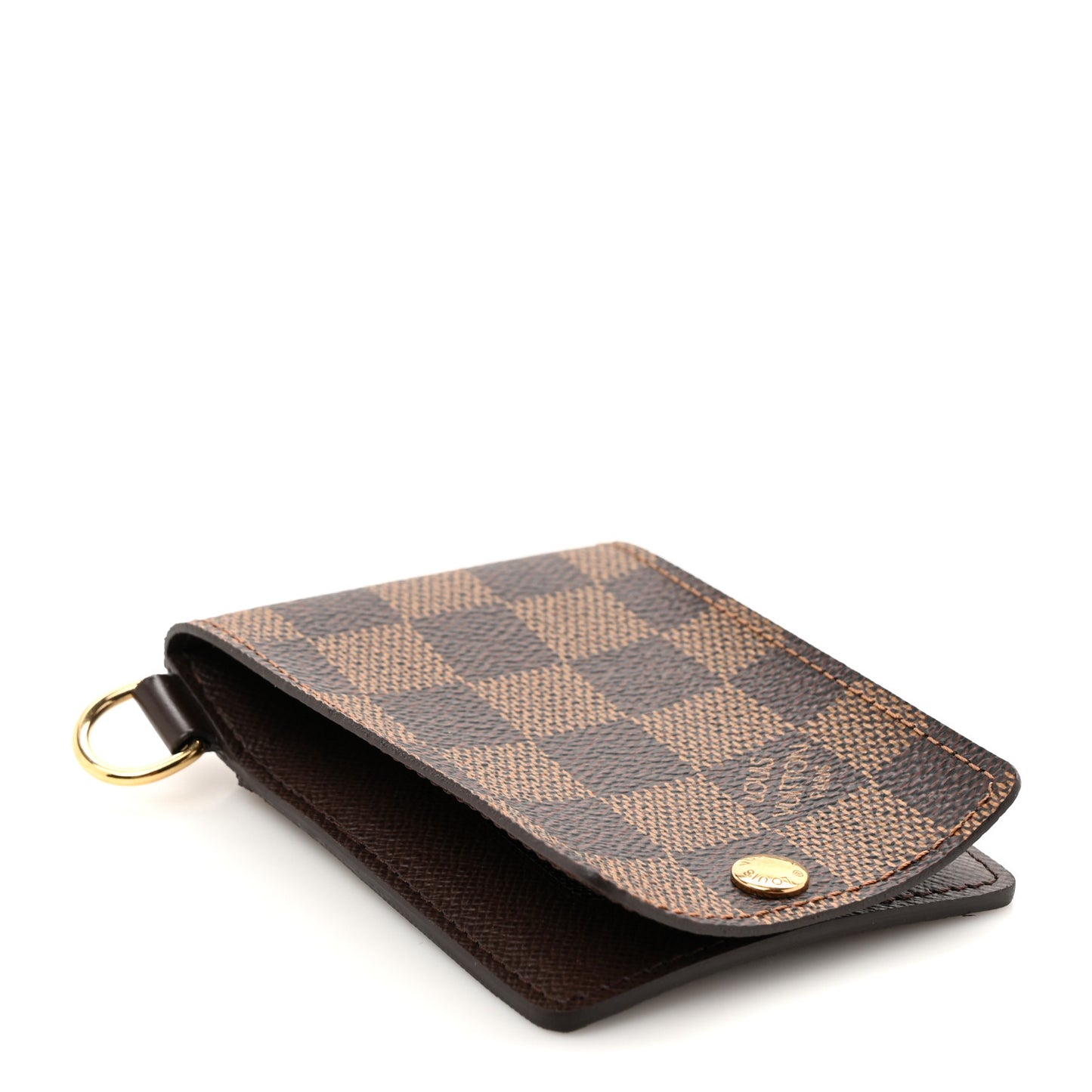 Damier Ebene Porte Carte ID Bandouliere