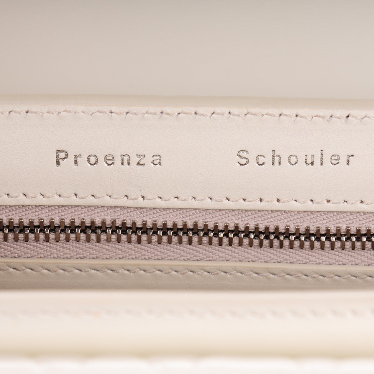 Proenza Schouler Calfskin Embossed Mini PS11 Classic Shoulder Bag Off White 6 of 9