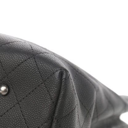 Chanel Grained Vegetal Calfskin Urban Shopping Tote Black 10 of 14