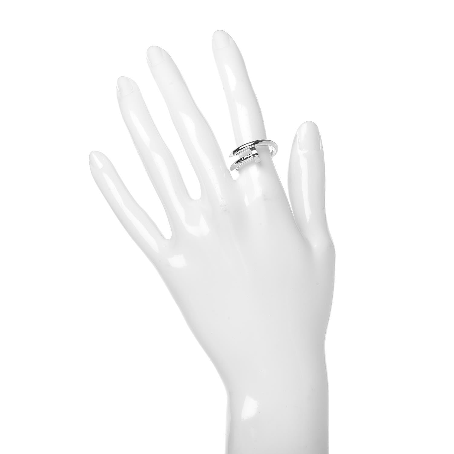 Cartier 18K White Gold Juste Un Clou Ring 55 7.25 2 of 6