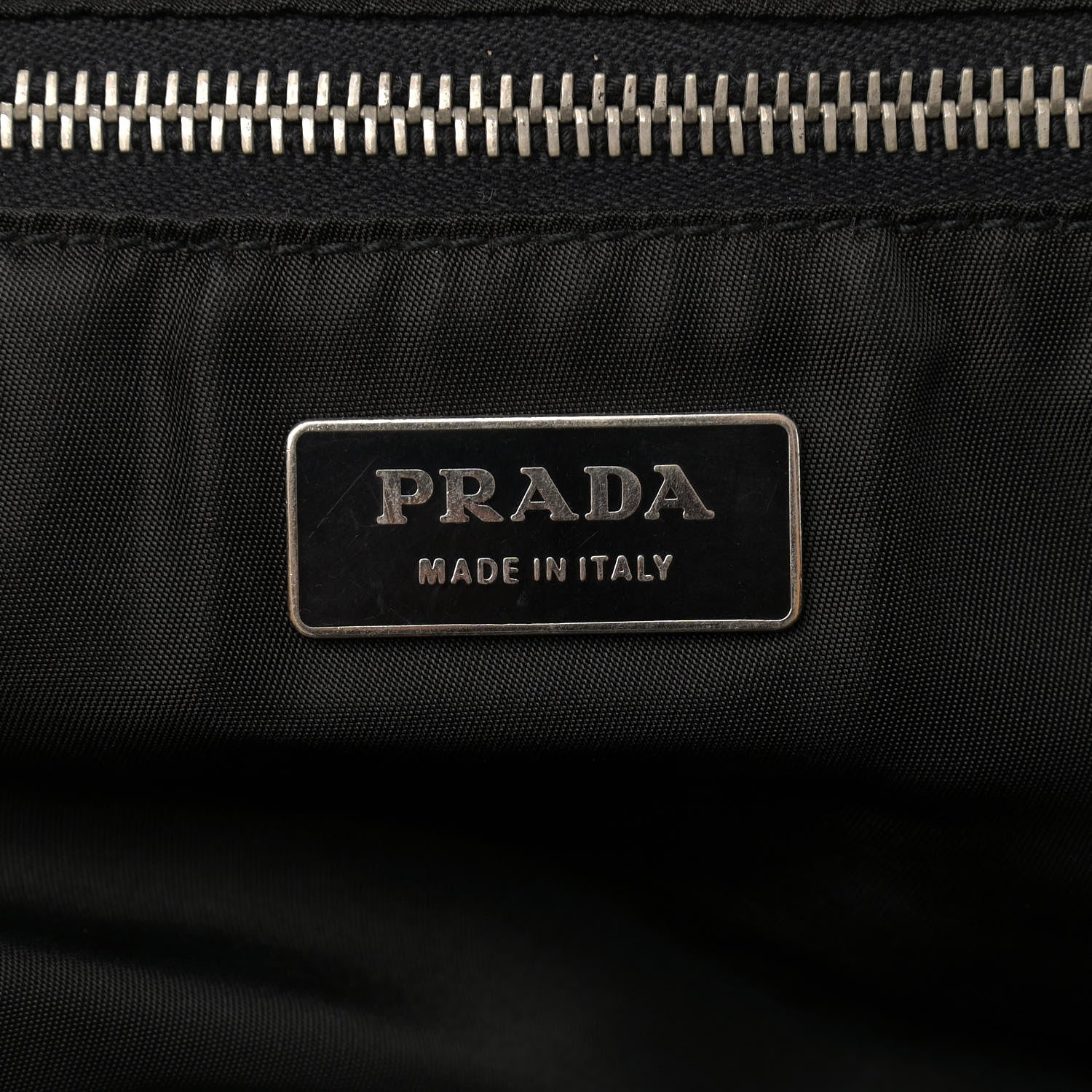 Prada Tessuto Nylon Calfskin Shoulder Bag Black 5 of 13