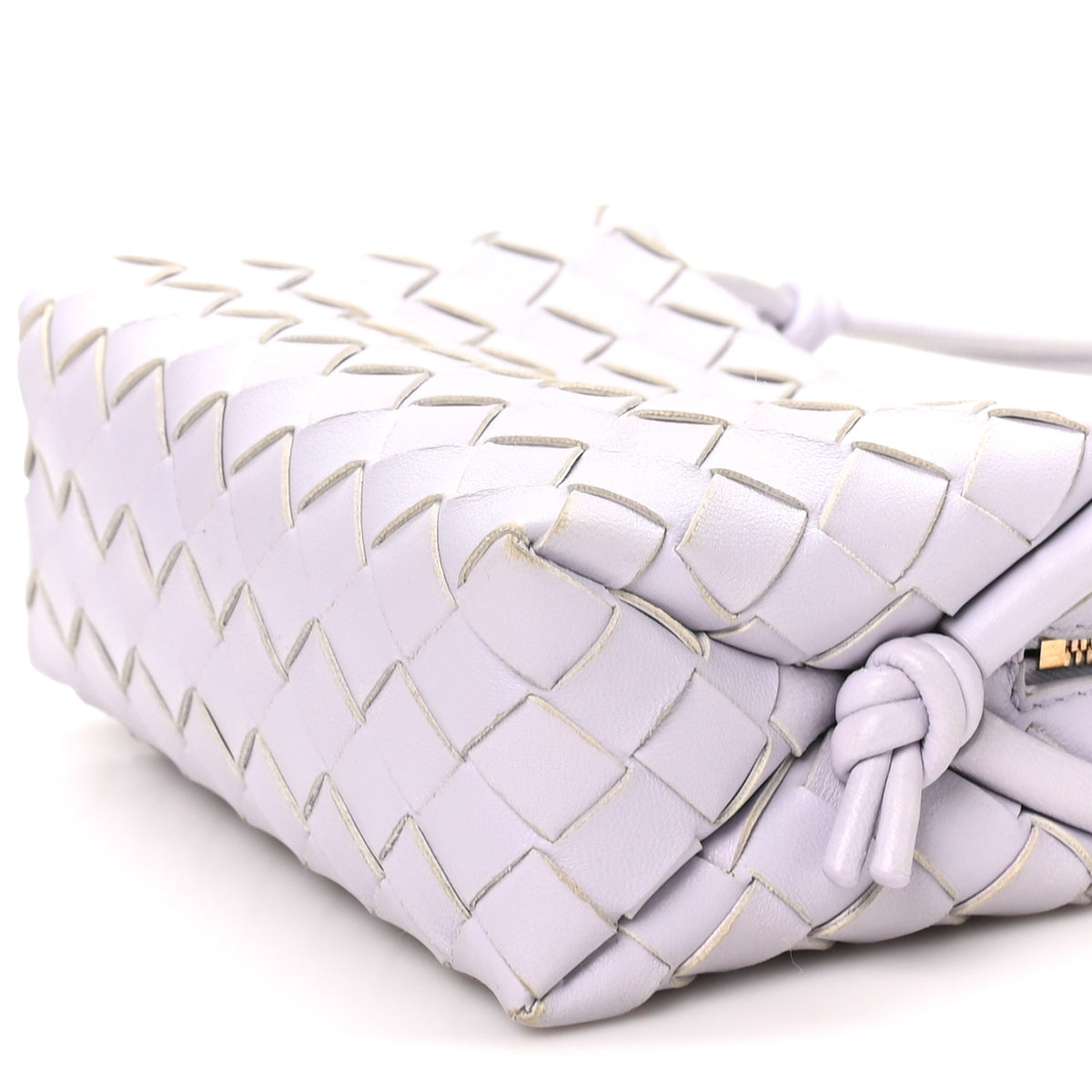 Nappa Intrecciato Mini Loop Camera Bag Oyster
