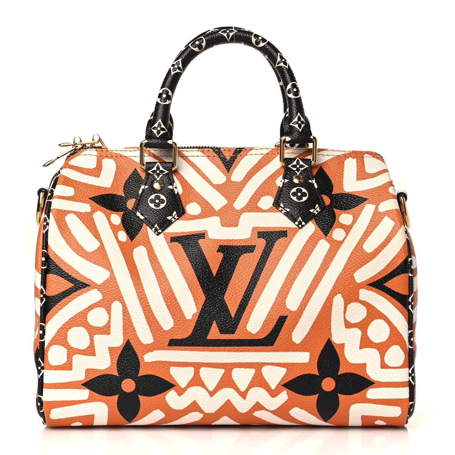 Louis Vuitton Monogram Giant Crafty Speedy Bandouliere 25 Creme Caramel 1 of 8