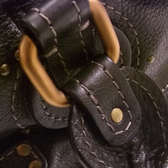 Chloe Leather Paddington Double Zipped Bowler Black 9 of 19