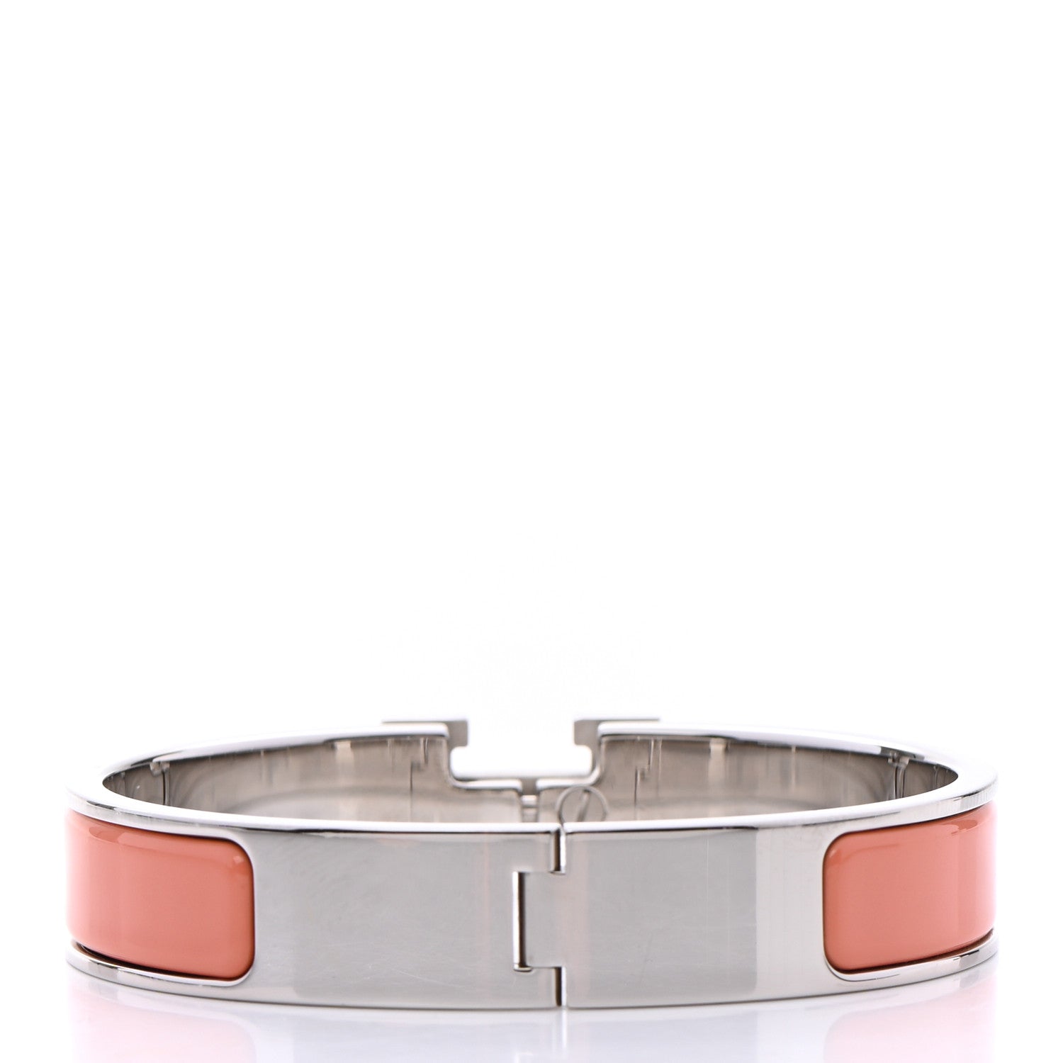 Hermes Enamel Narrow Clic Clac H Bracelet PM Mango 3 of 5