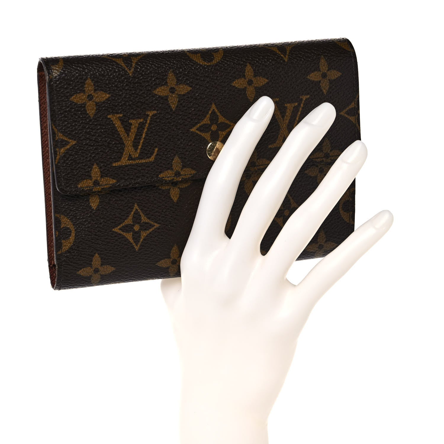 Louis Vuitton Monogram Tri-Fold Compact Wallet 2 of 12