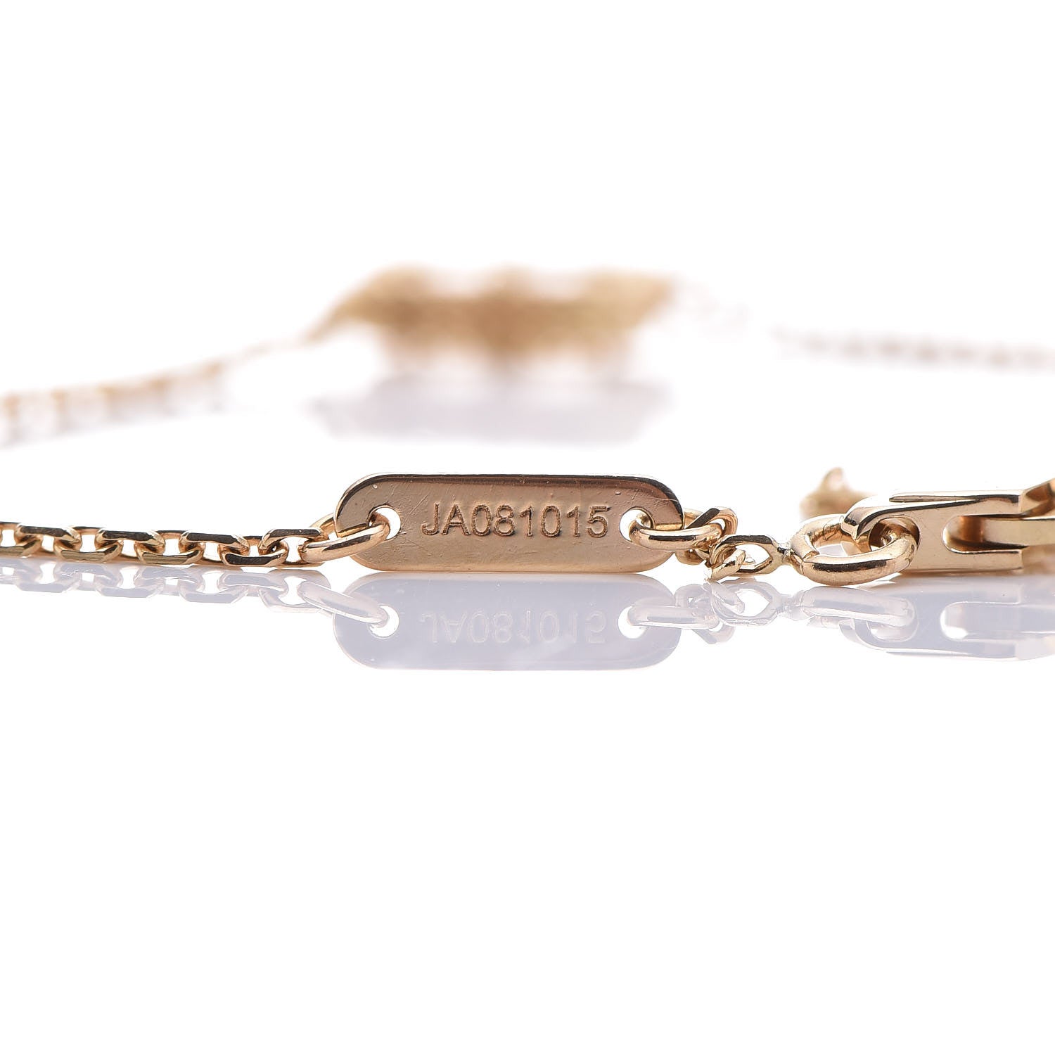 Van Cleef & Arpels 18K Yellow Gold Mother of Pearl Sweet Alhambra Bracelet 6 of 6