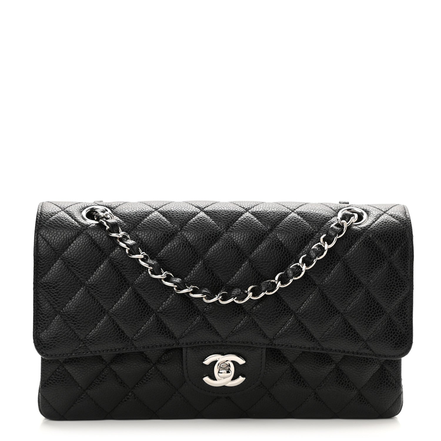 Chanel Caviar Quilted Medium Double Flap Black 1 of 11