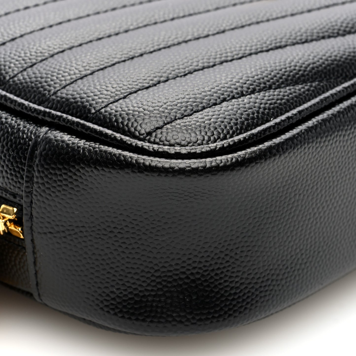 Grain De Poudre Matelasse Monogram Mini Lou Camera Bag Black
