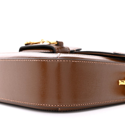 Gucci GG Supreme Monogram Web Mini Horsebit 1955 Shoulder Bag Beige Brown Sugar 10 of 11