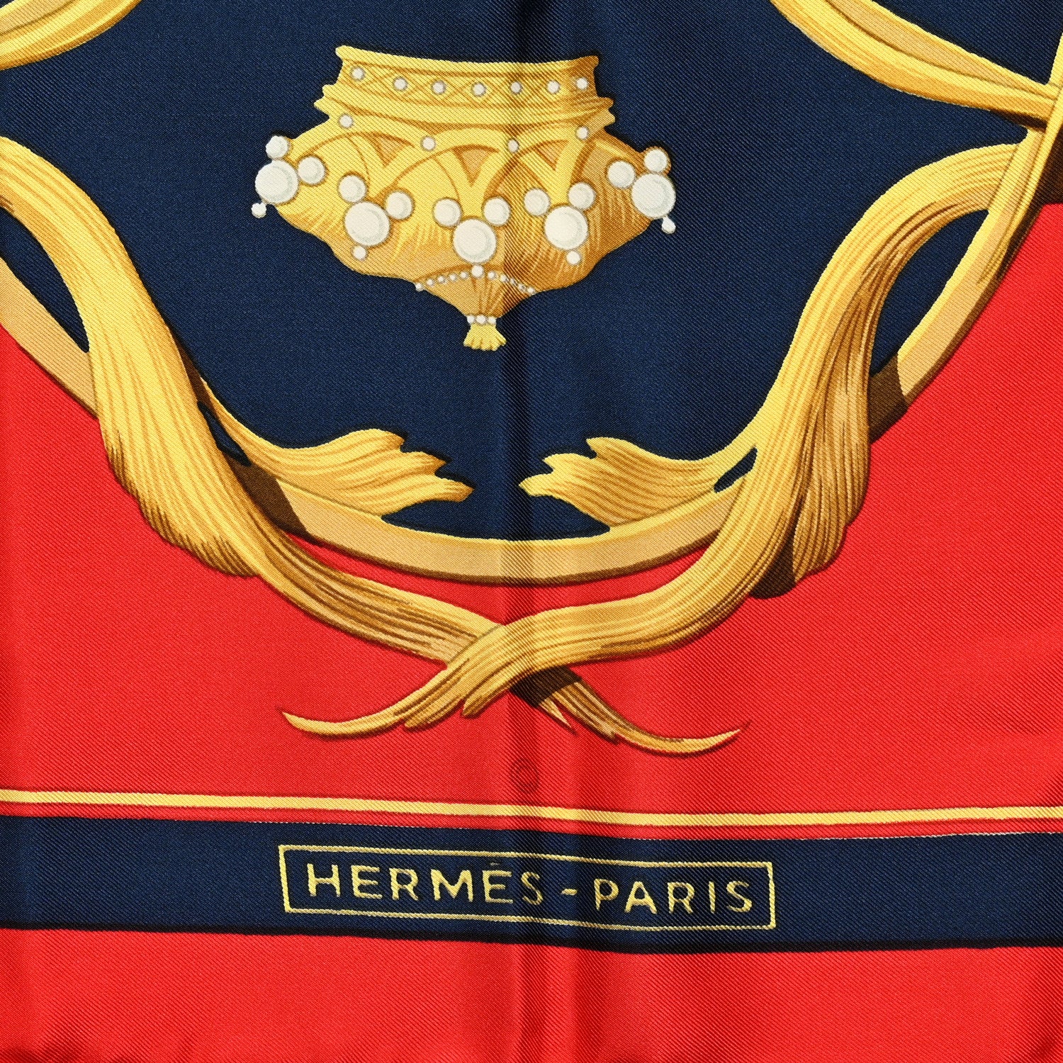 Hermes Silk Couronnes Crown Scarf 90 2 of 3