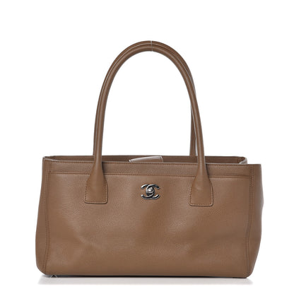 Chanel Calfskin Small Cerf Shopper Tote Brown 1 of 9