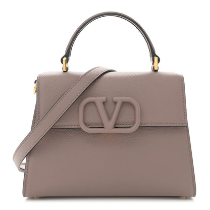 Valentino Garavani Grainy Calfskin Small VSling Top Handle Bag Clay 1 of 9