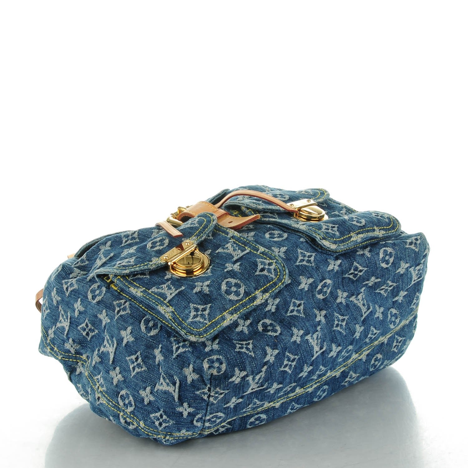Louis Vuitton Denim Sac a Dos Backpack GM Blue 4 of 8