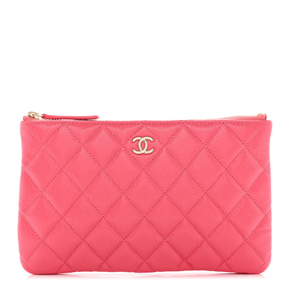 Chanel Caviar Quilted Cosmetic Case Pink 1 of 7