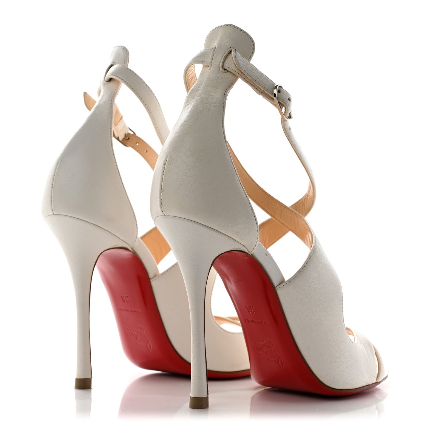 Shiny Nappa Malefissima 100 Sandals 36 Latte