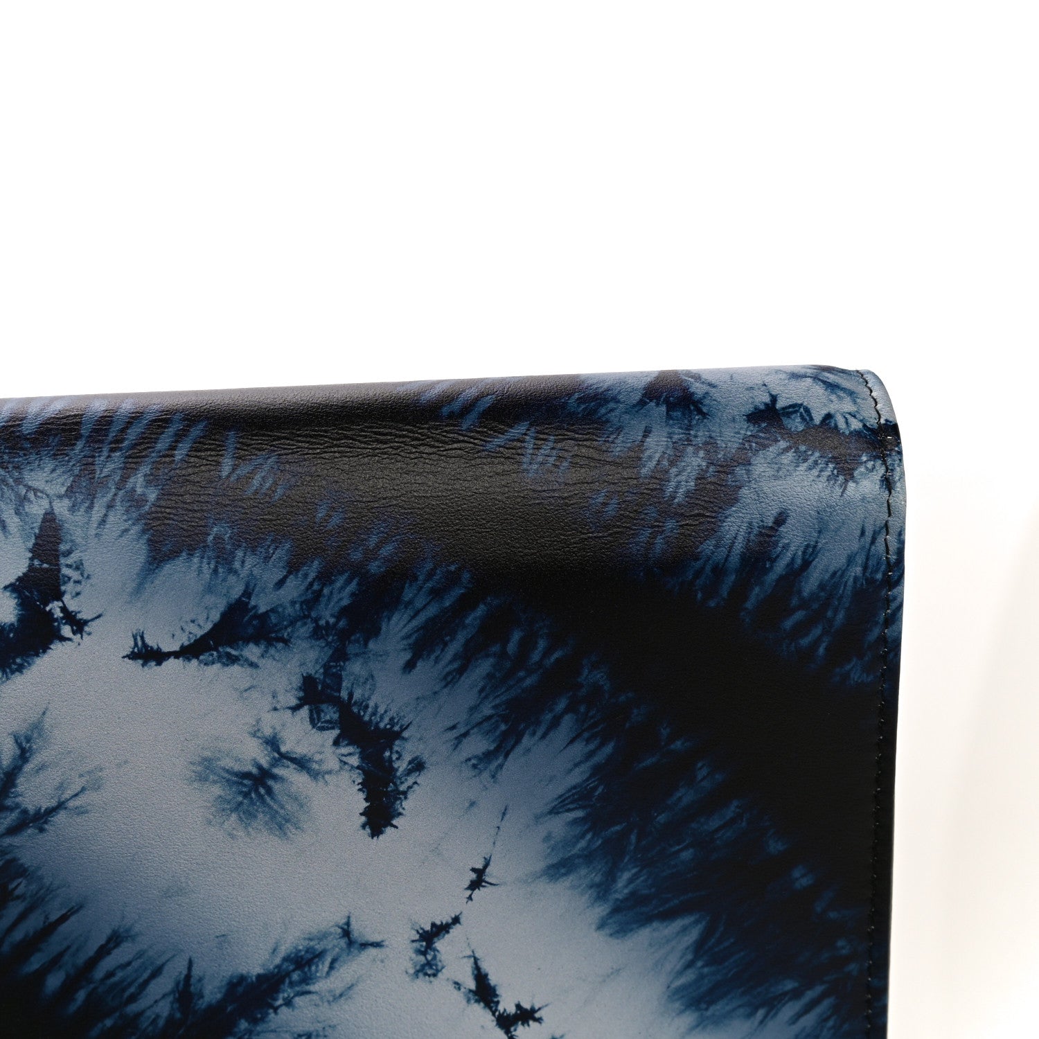 Christian Dior Calfskin Tie Dye Wallet On Chain Blue 12 of 15