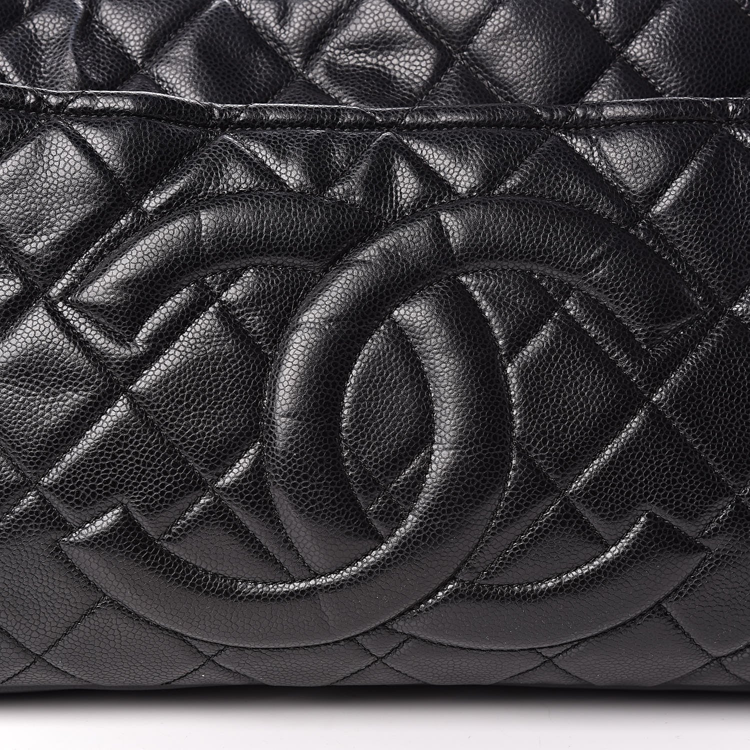 Chanel Caviar Quilted Timeless CC Soft Tote Black 8 of 12