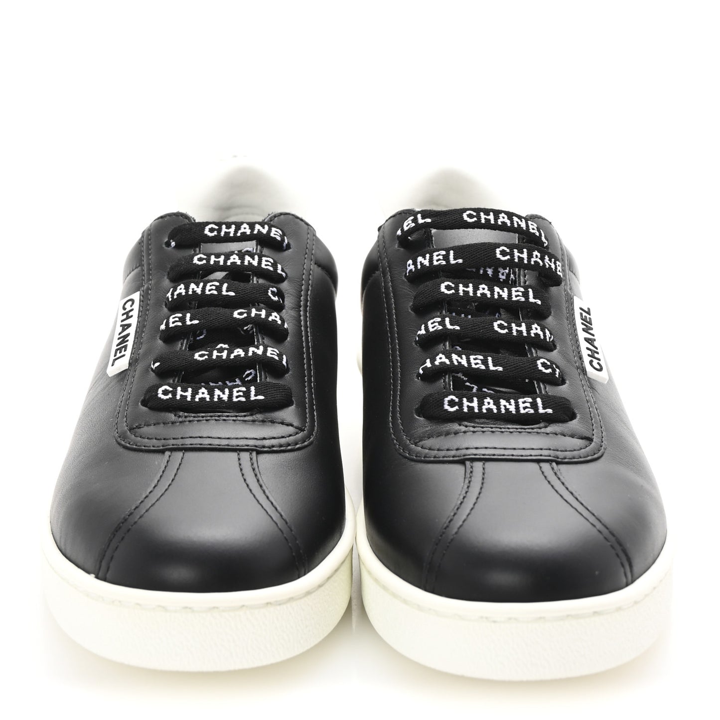 Calfskin CC Womens Sneakers 36.5 Black