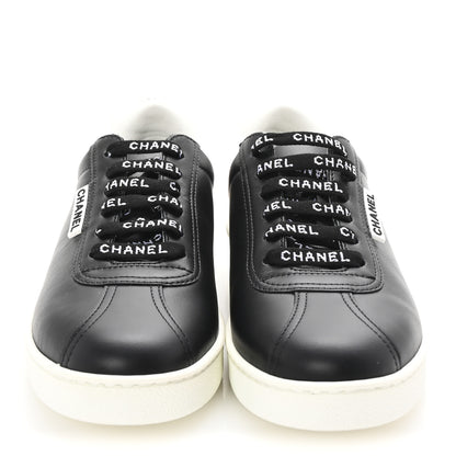 Chanel Calfskin CC Womens Sneakers 36.5 Black 3 of 10