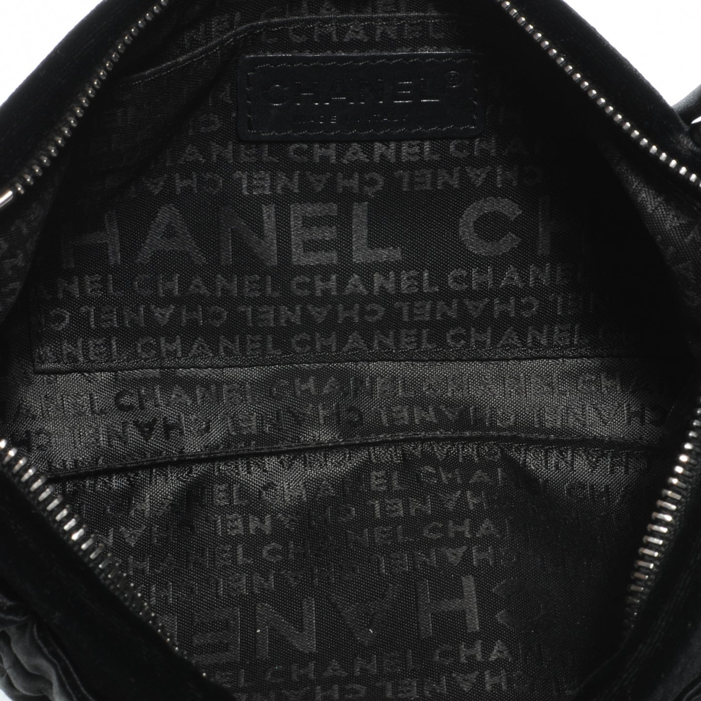 Velvet Satin Evening Bag Black