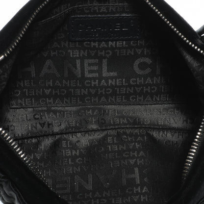 Chanel Velvet Satin Evening Bag Black 5 of 7