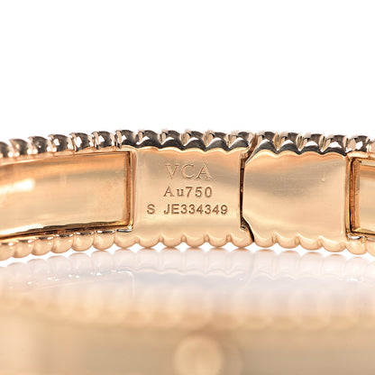 Van Cleef & Arpels 18K Yellow Gold Perlee Signature Bangle Bracelet S 4 of 6