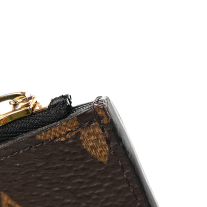 Louis Vuitton Monogram Flower Lock Compact Wallet Black 12 of 12