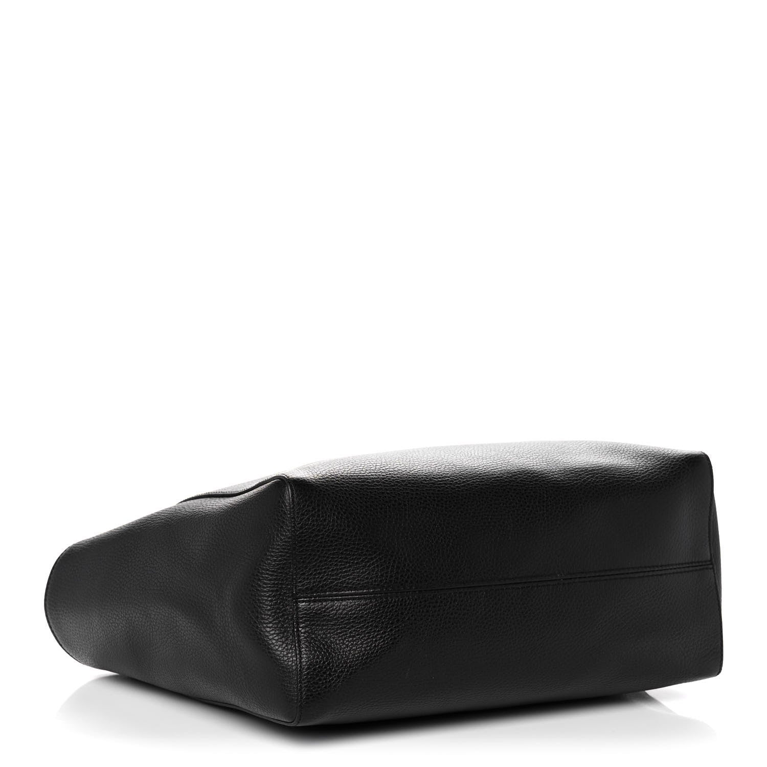 Gucci Pebbled Calfskin Medium Swing Tote Black 4 of 16
