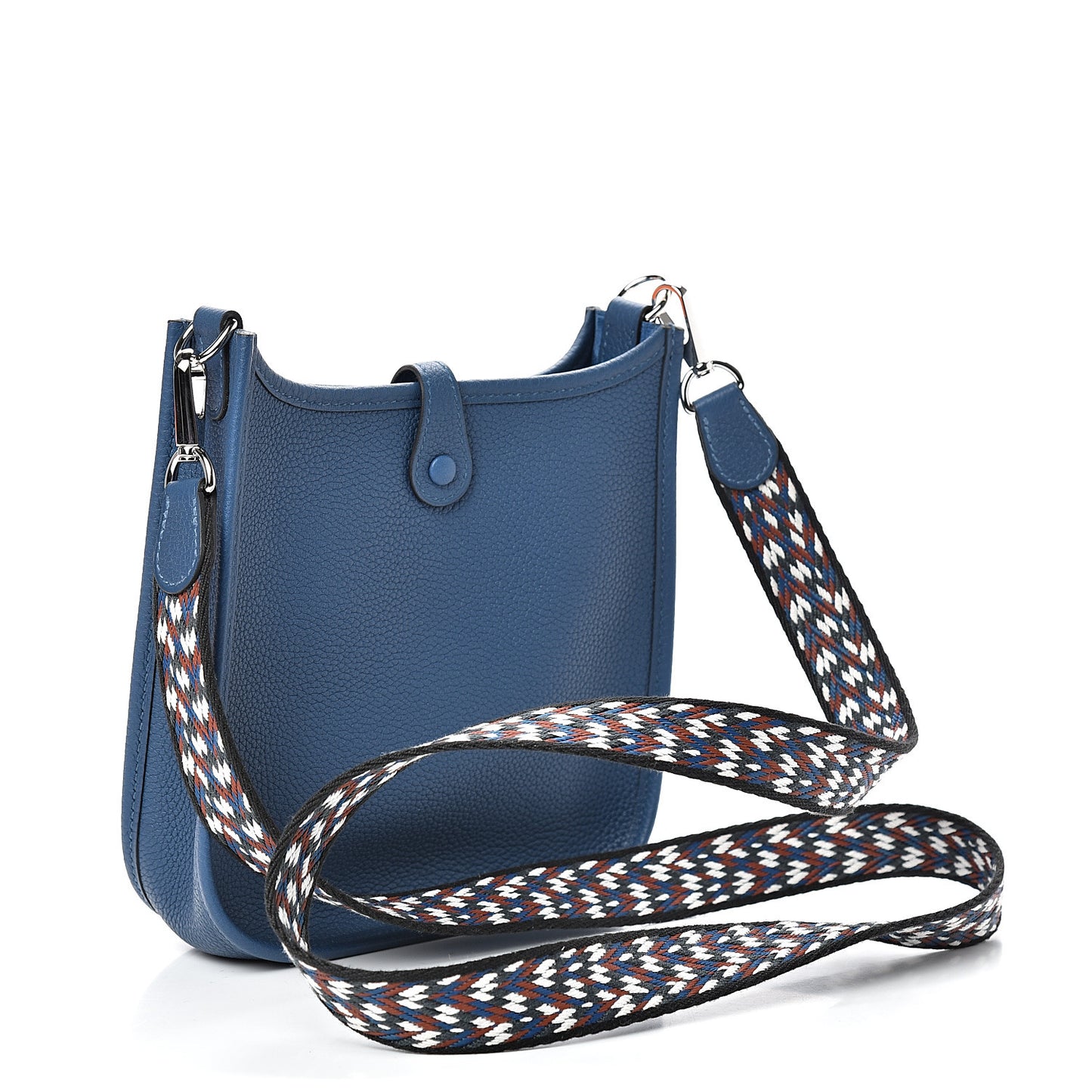 Taurillon Maurice Zigzag Evelyne TPM Deep Bleu Bleu Zellige Indigo Black