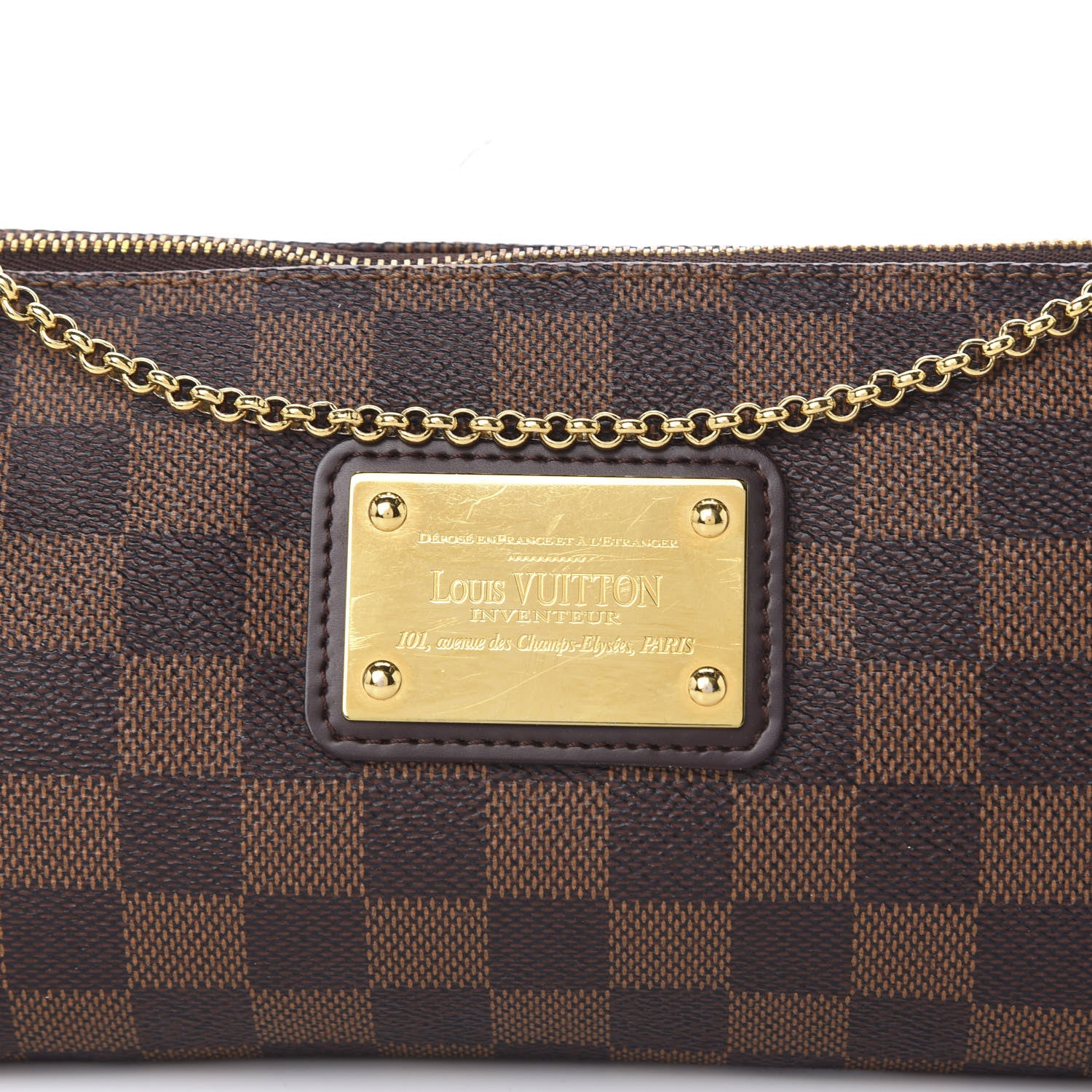 Louis Vuitton Damier Ebene Eva Clutch 10 of 11