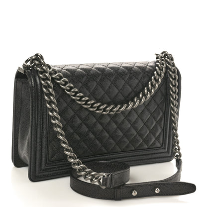 Chanel Caviar Quilted New Medium Boy Flap Black 2 of 10