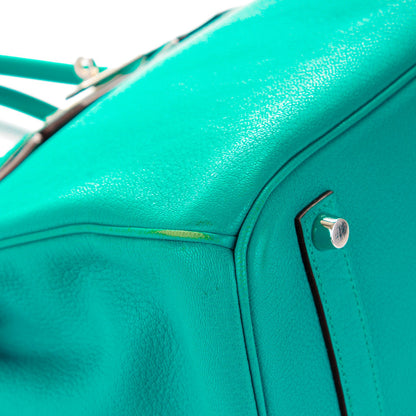 Hermes Chevre de Coromandel Birkin 35 Bleu Paon 25 of 25