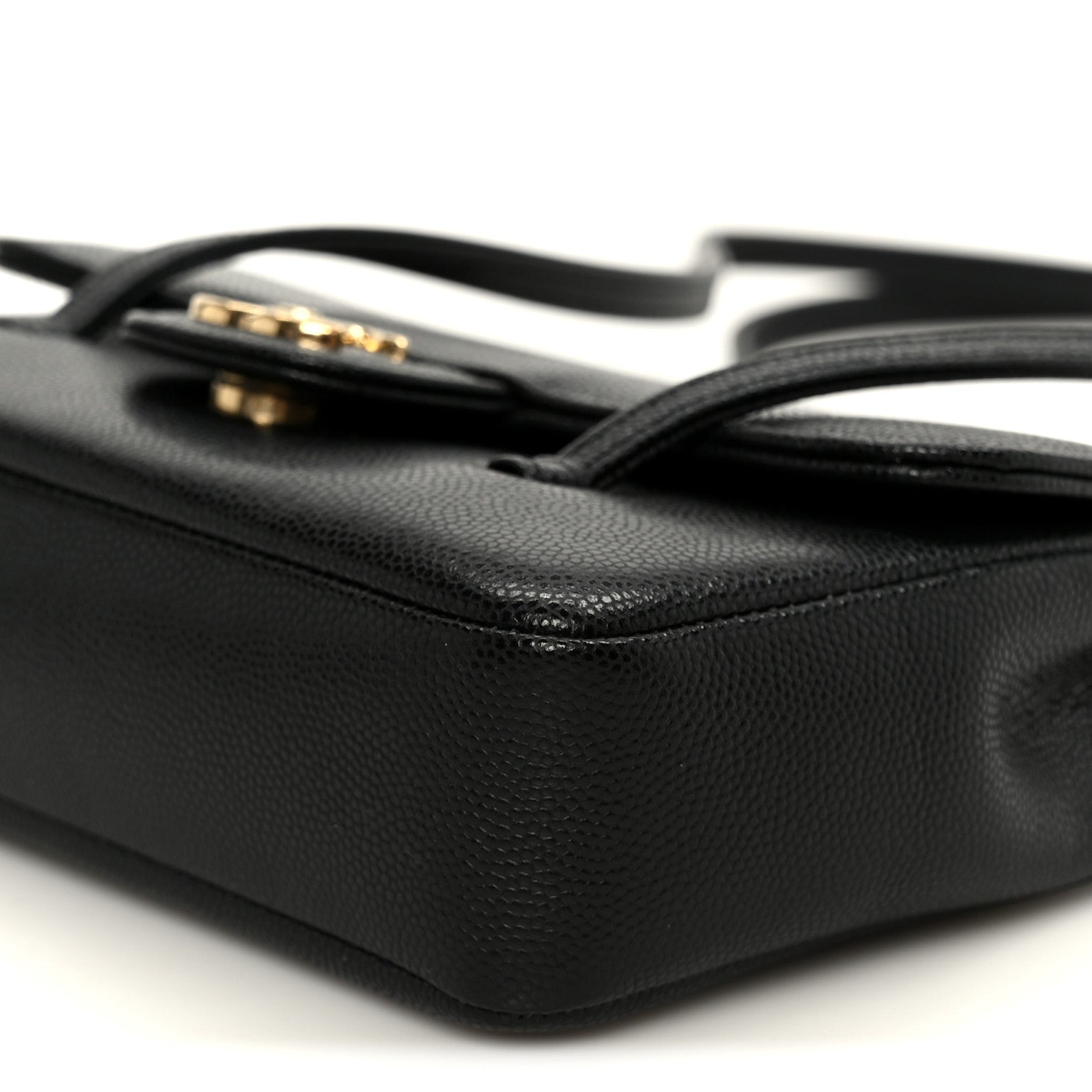 Chanel Shiny Caviar Mini Preppy Coco Shoulder Bag Black 10 of 11