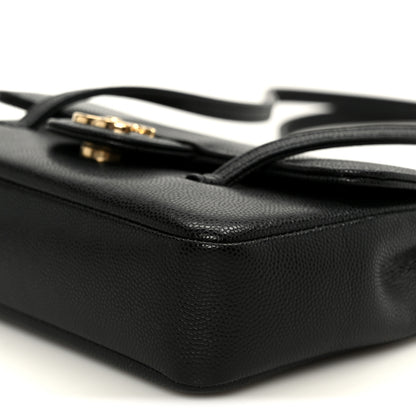 Chanel Shiny Caviar Mini Preppy Coco Shoulder Bag Black 10 of 11