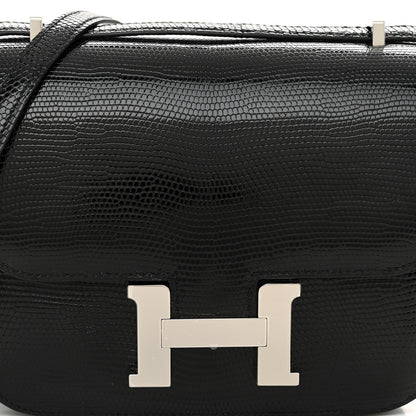 Hermes Lizard Constance 18 Black 14 of 25