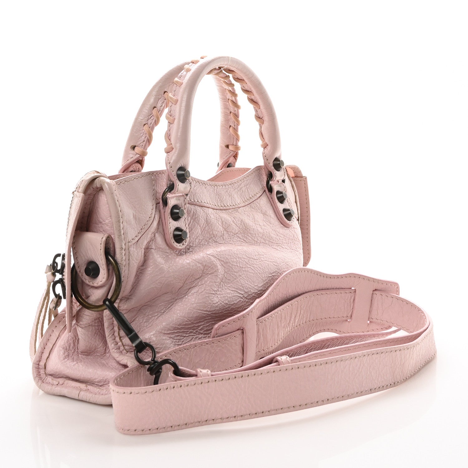 Balenciaga Agneau Classic Hardware Mini City Rose Petunia 4 of 11
