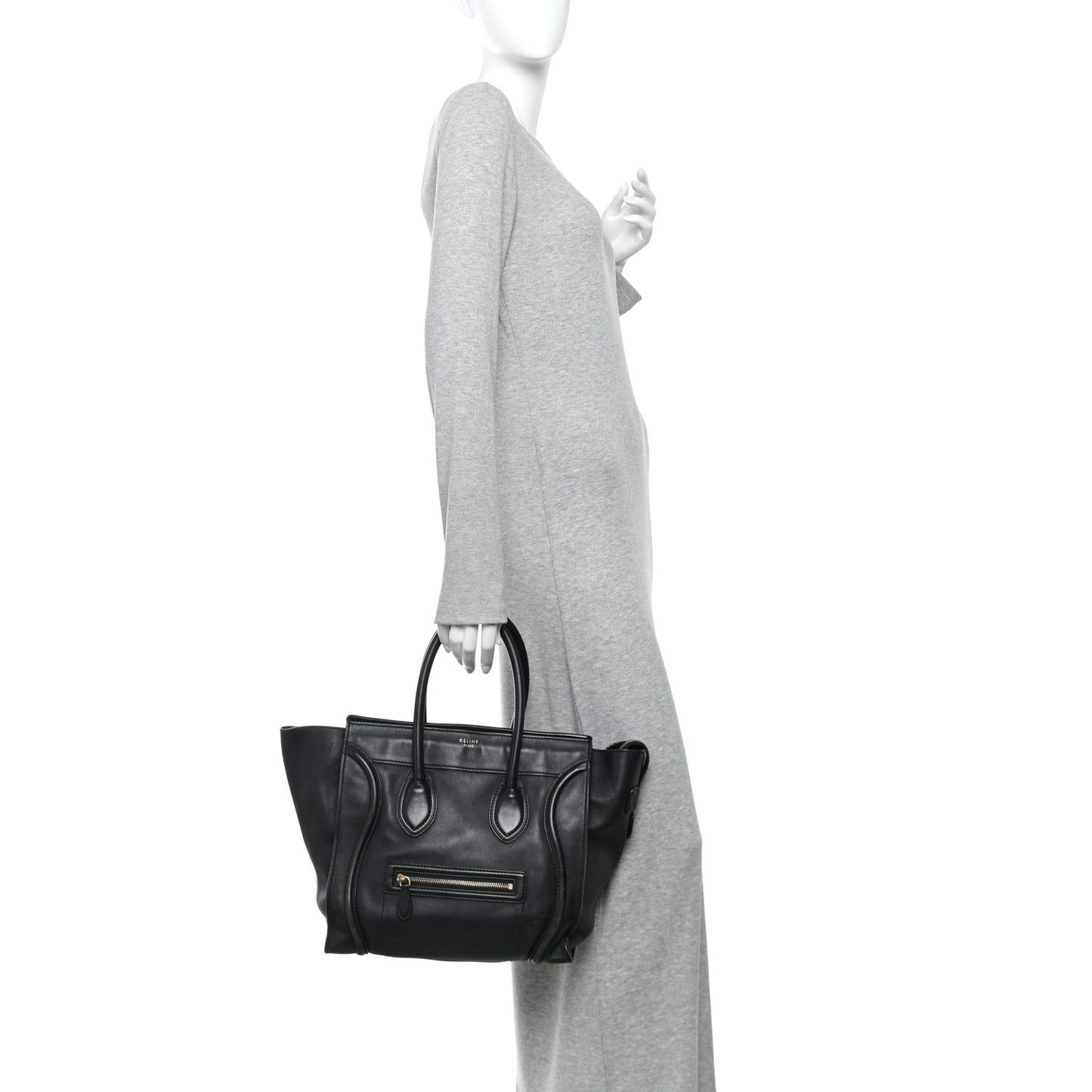 Smooth Calfskin Mini Luggage Black