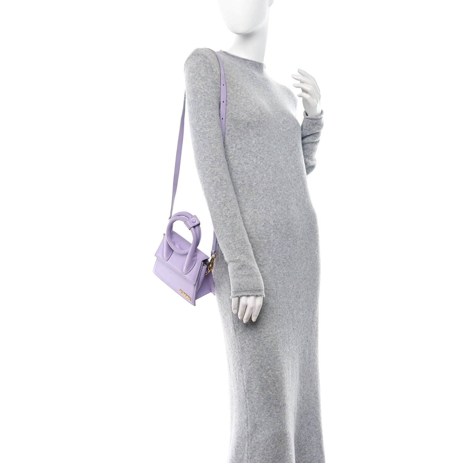 Jacquemus Smooth Calfskin Le Chiquito Noeud Lilac 3 of 18