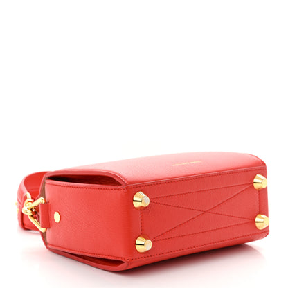 Alexander McQueen Fine Grain Goatskin Box Shoulder Bag 19 Red 4 of 10