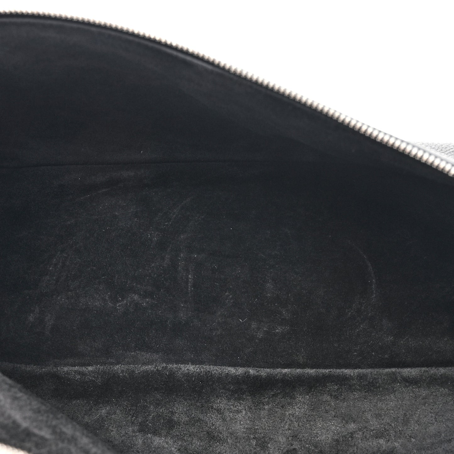 Grained Calfskin Braided L27 Extra Pocket Pouch Blue Marine Whisper White
