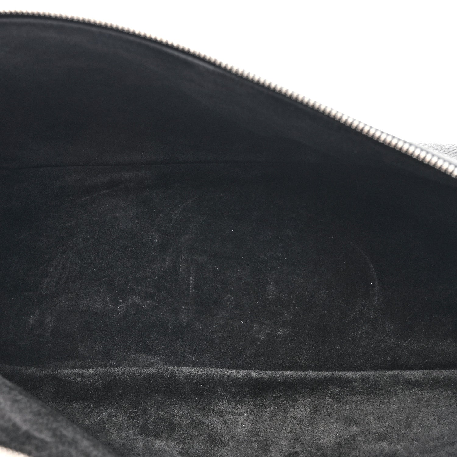 Loro Piana Grained Calfskin Braided L27 Extra Pocket Pouch Blue Marine Whisper White 5 of 9